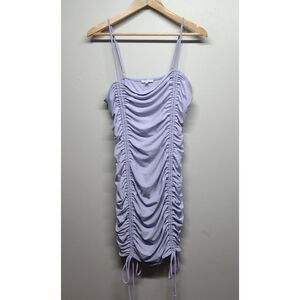 Iris Mini Dress Women Plus Size 1X Purple Stretch Party Clubwear Night Out